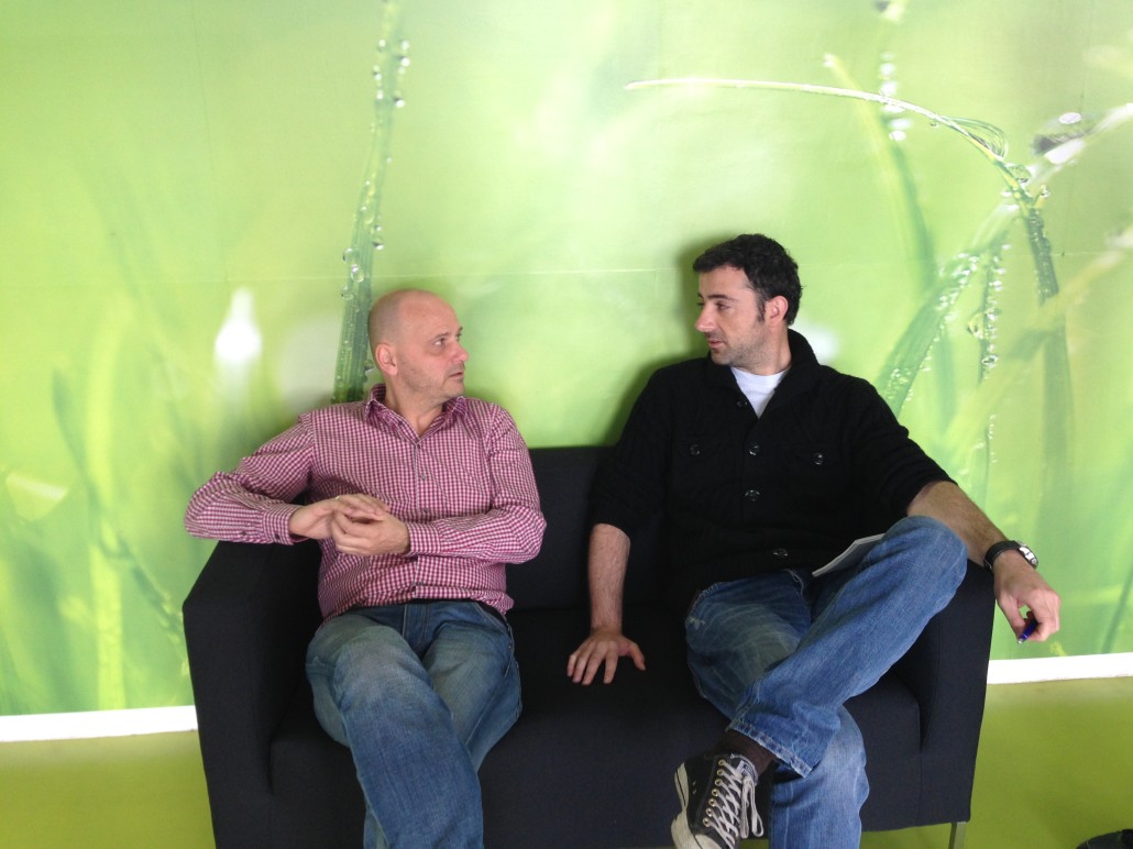left: Cedric Maloux, Director Startup Yard. Right: Mergim Cahani, Founder CEO, Gjirafa 